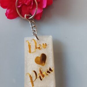Stylish Leather Key Ring love
